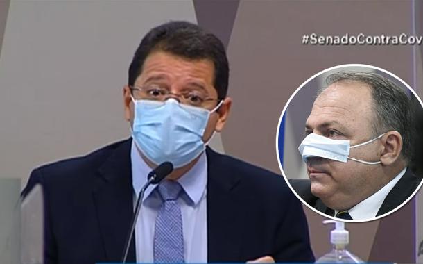 Ex-secretário de Saúde do Amazonas Marcellus Campêlo e o ex-ministro Eduardo Pazuello