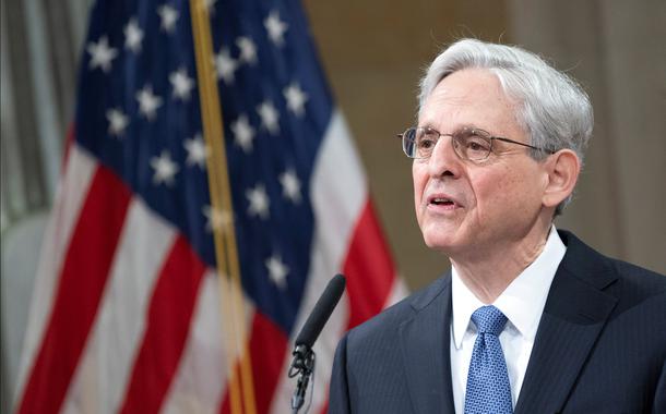 O secretário de Justiça dos EUA, Merrick Garland