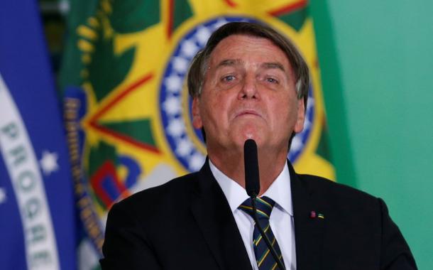 Jair Bolsonaro durante cerimônia no Palácio do Planalto10/06/2021 REUTERS/Adriano Machado