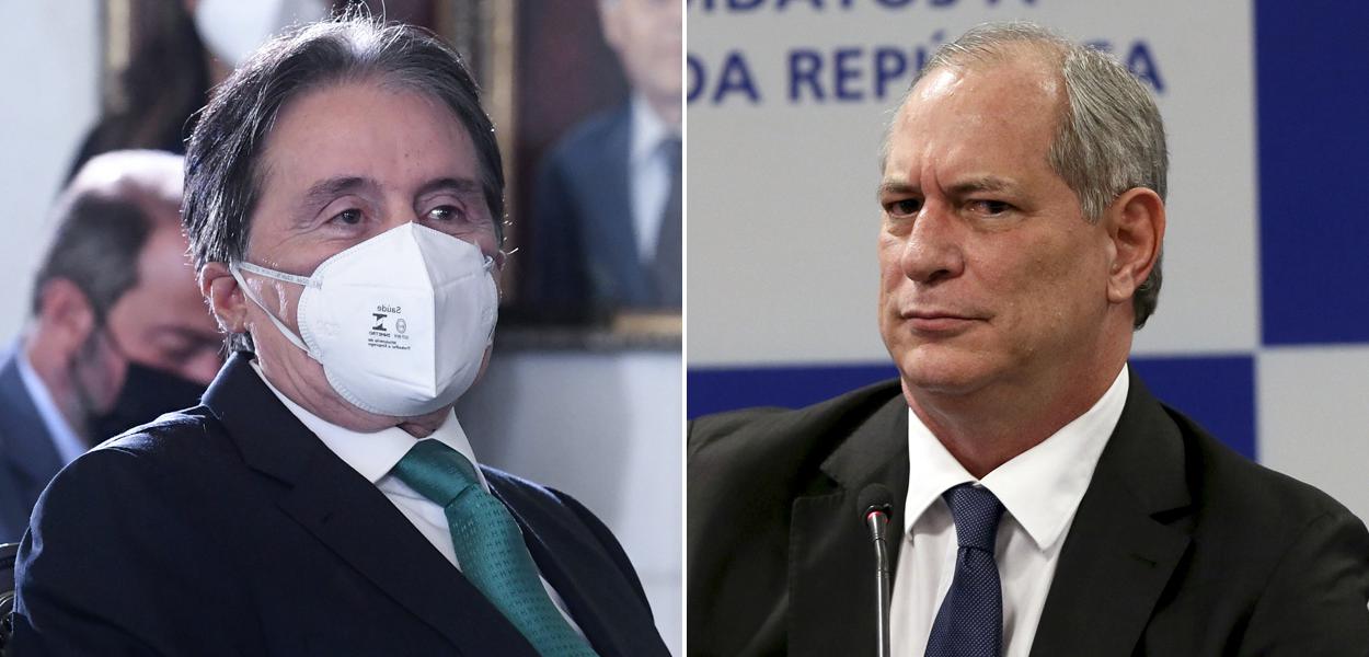 Presidente do MDB-CE, Eunício Oliveira, e o ex-ministro Ciro Gomes