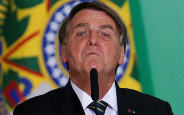 Presidente Jair Bolsonaro durante cerimônia no Palácio do Planalto10/06/2021