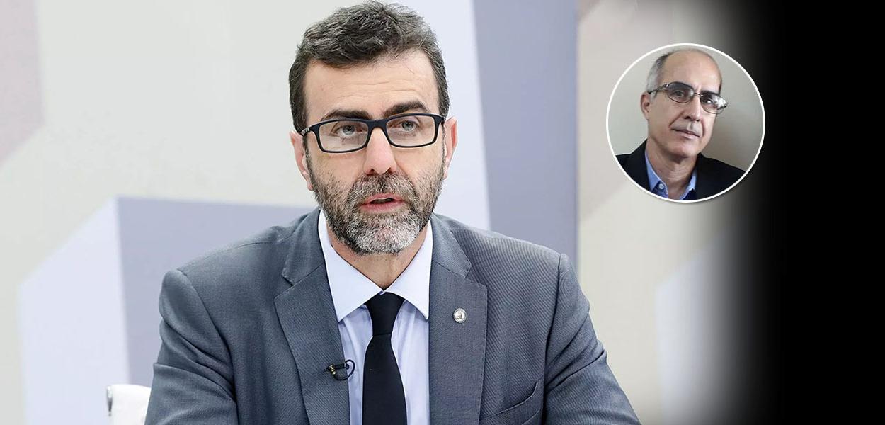 Deputado Marcelo Freixo (Psol-RJ) e o cientista político Arnaldo Francisco Cardoso