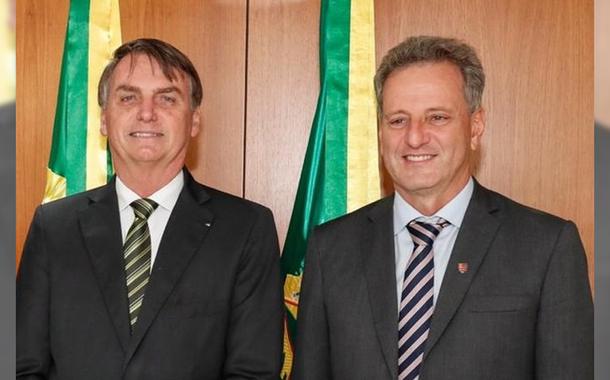 Bolsonaro e Luiz Rodolfo Landim