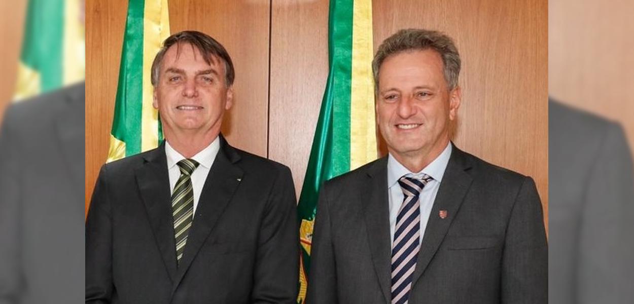 Bolsonaro e Luiz Rodolfo Landim