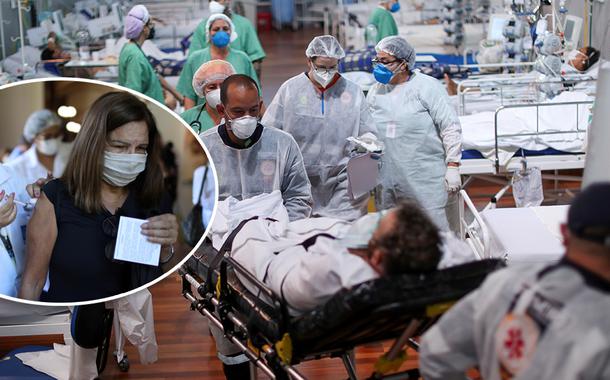 Hospital de campanha em Santo André (SP) em meio à pandemia de coronavírus 07/04/2021REUTERS/Amanda Perobelli