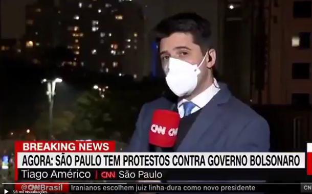 Bolsonaristas se enfurecem com cobertura da CNN nos protestos de sábado (vídeo)