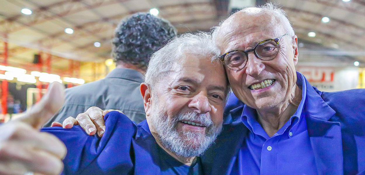 Ex-presidente Lula e o vereador Eduardo Suplicy