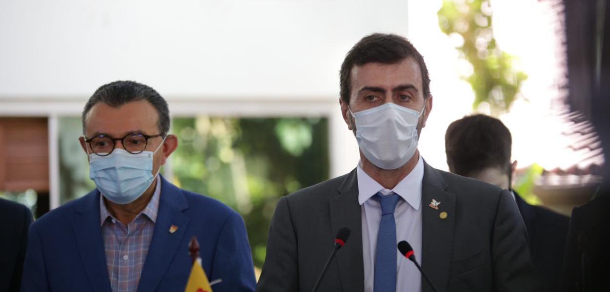 Carlos Siqueira e Marcelo Freixo