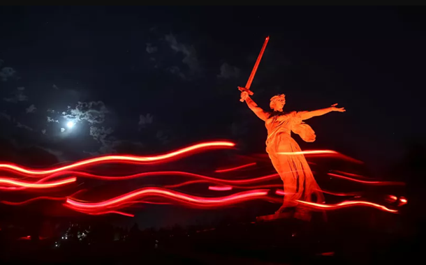 Monumento Mãe Pátria na cidade de Volgogrado, Rússia