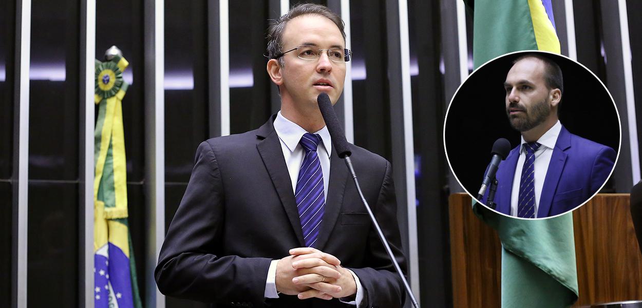 Deputados Leo de Brito e Eduardo Bolsonaro