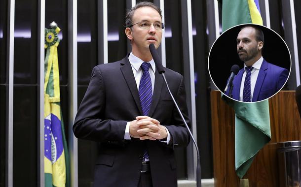 Deputados Leo de Brito e Eduardo Bolsonaro