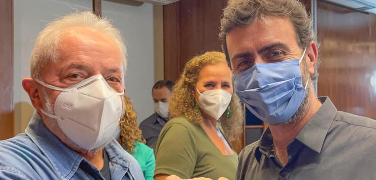 Lula e Marcelo Freixo