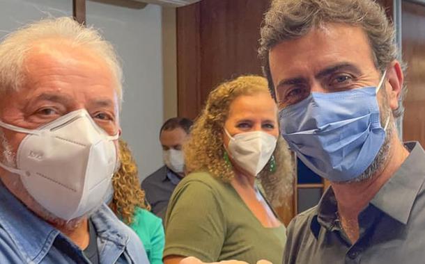 Lula e Marcelo Freixo