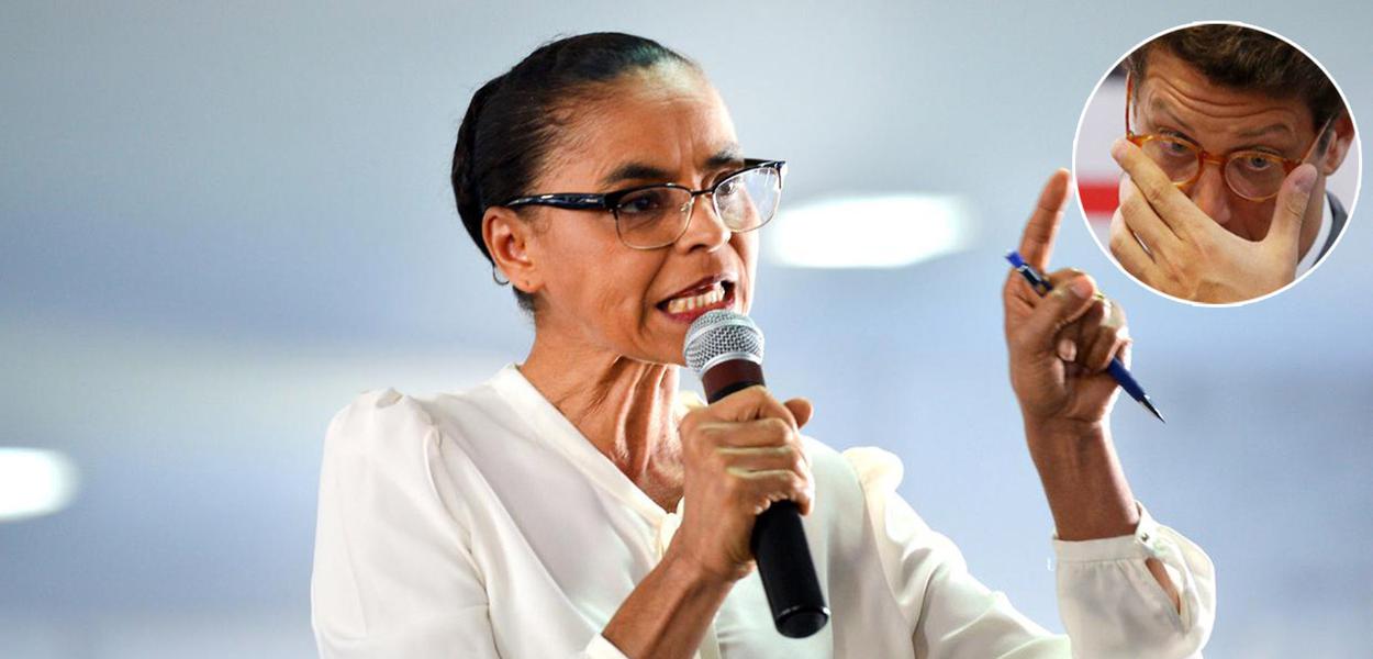 Marina Silva e o ex-ministro Ricardo Salles