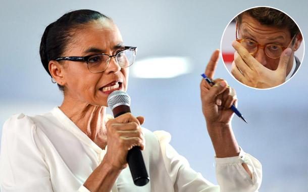 Marina Silva e o ex-ministro Ricardo Salles