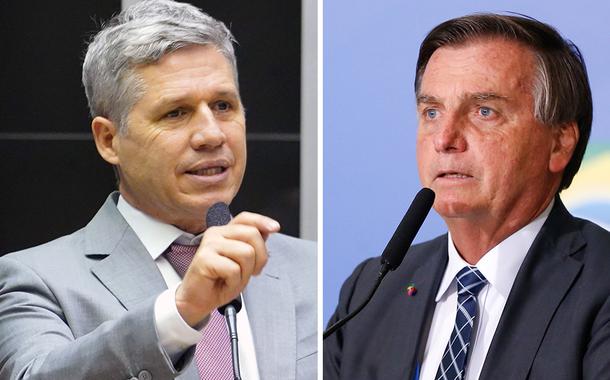 Paulo Teixeira e Jair Bolsonaro