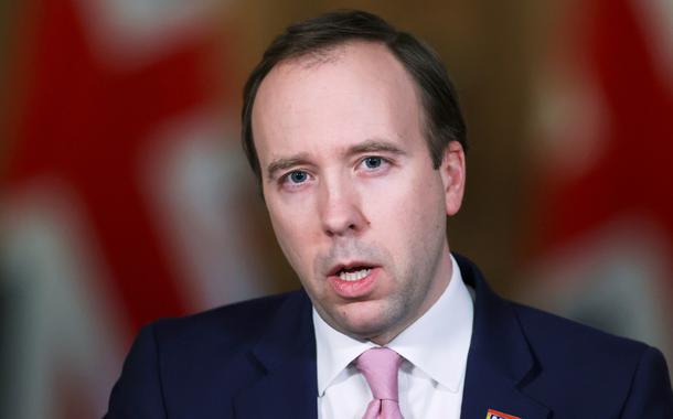 Ministro da saúde britânico, Matt Hancock