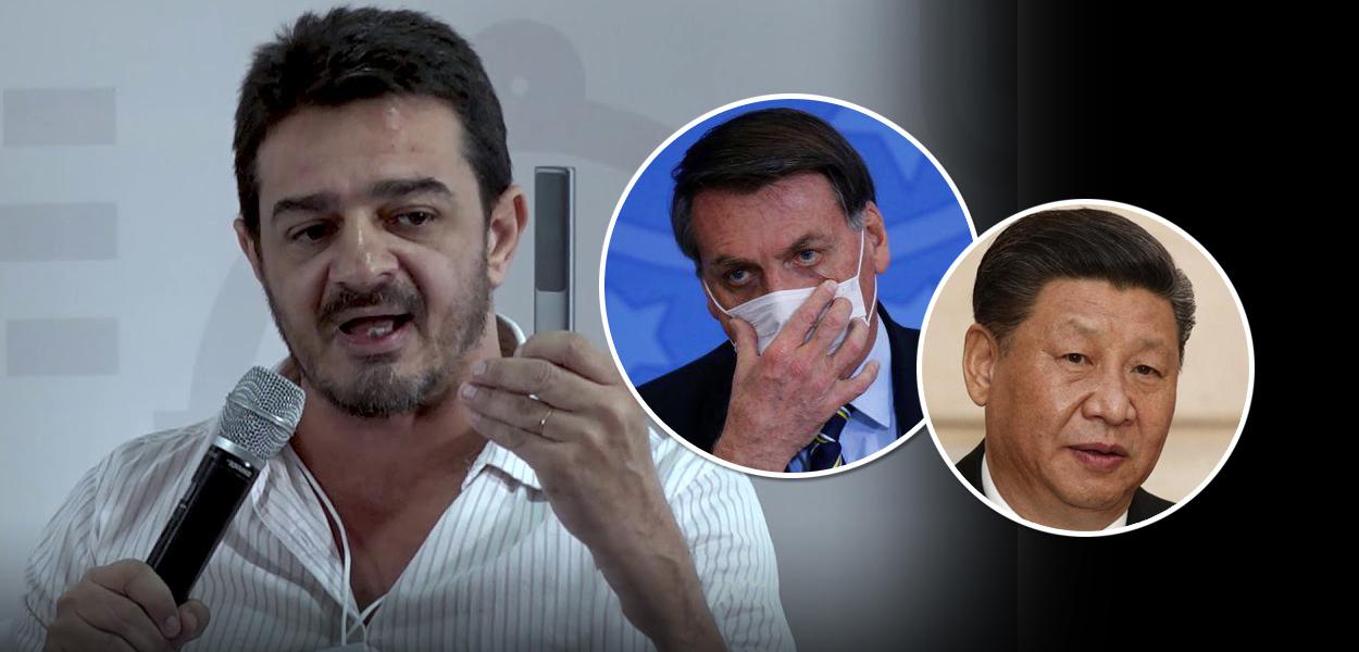 Elias Jabbour, Jair Bolsonaro e Xi Jinping
