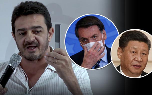 Elias Jabbour, Jair Bolsonaro e Xi Jinping