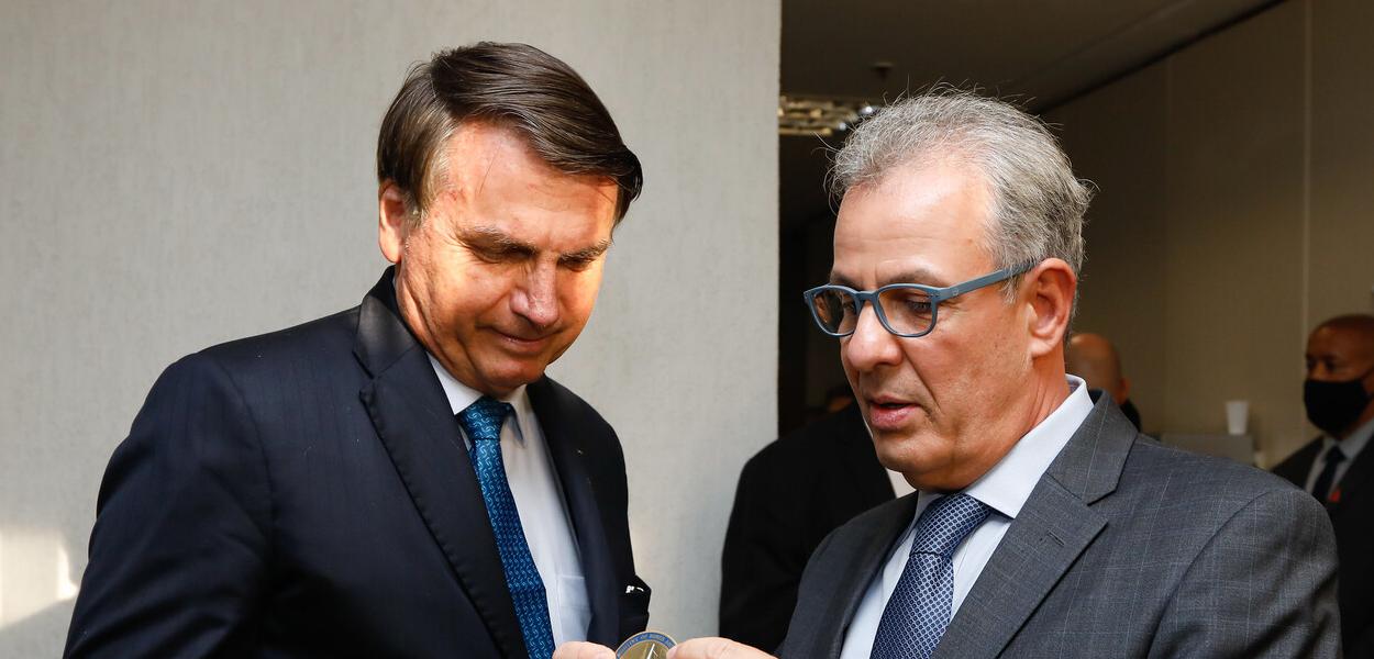 Jair Bolsonaro e Bento Albuquerque