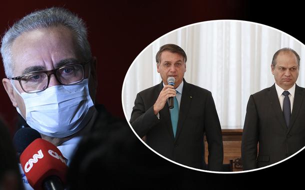 Renan Calheiros e Bolsonaro com Ricardo Barros