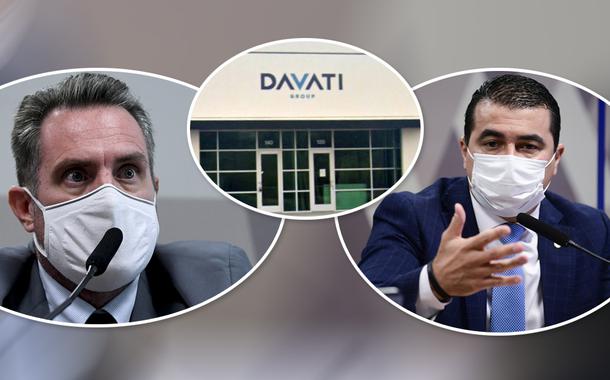 Luiz Paulo Dominguetti Pereira, fachada da Davati e Luis Miranda