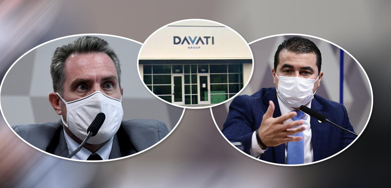 Luiz Paulo Dominguetti Pereira, fachada da Davati e Luis Miranda