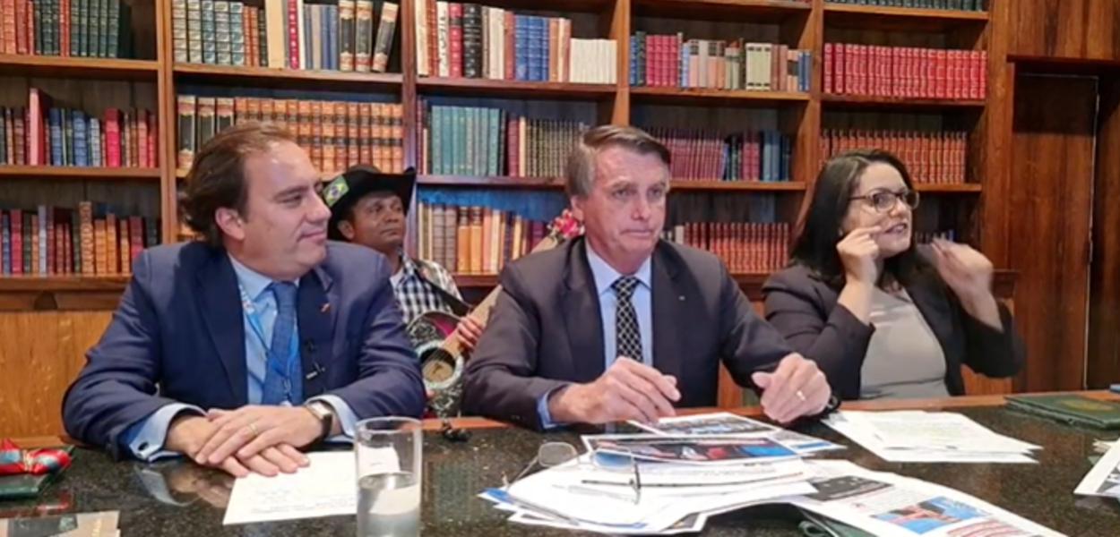 Pedro Guimarães e Jair Bolsonaro