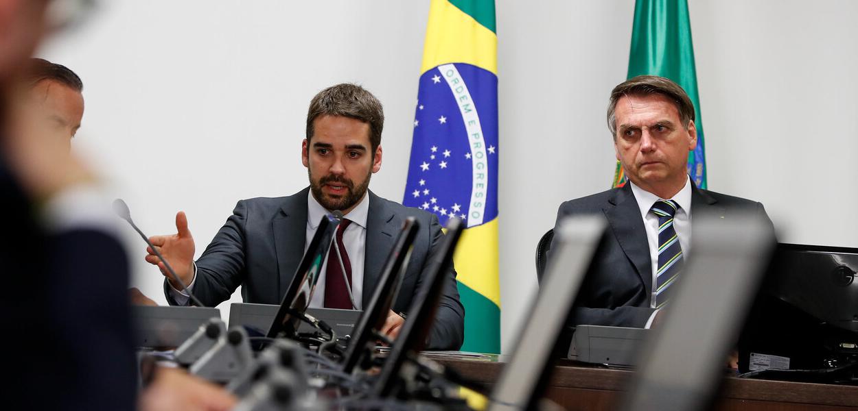 Eduardo Leite e Jair Bolsonaro