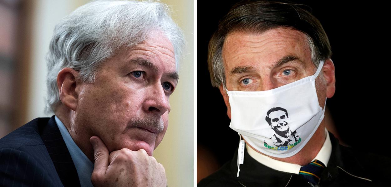 William J. Burns e Jair Bolsonaro