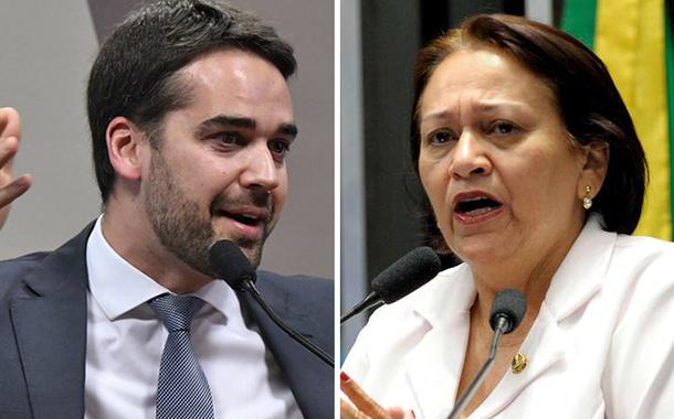 Eduardo Leite e Fátima Bezerra