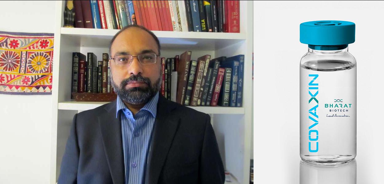 Jornalista indiano Shobhan Saxena e a vacina Covaxin