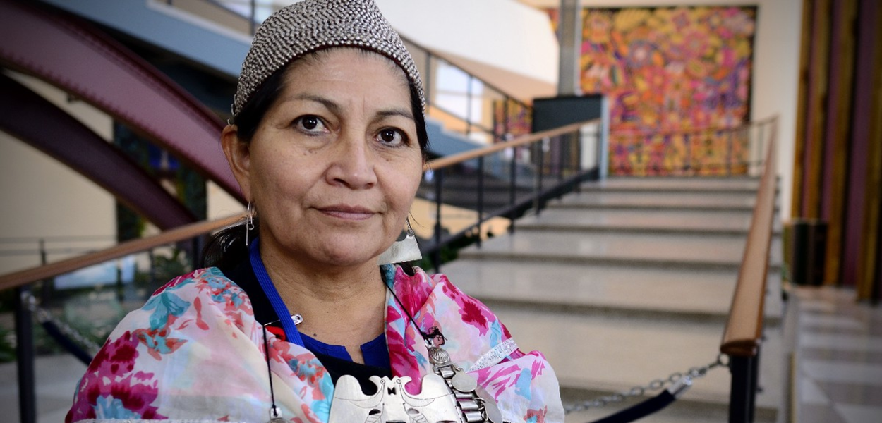 Elisa Loncón, presidente da Convenção Constitucional do Chile