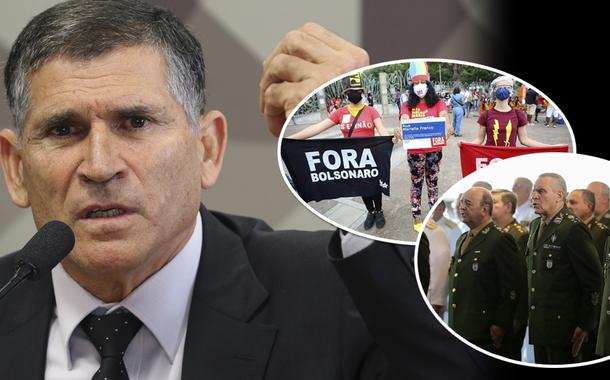General Carlos Alberto dos Santos Cruz, ato contra Jair Bolsonaro e membros das Forças Armadas