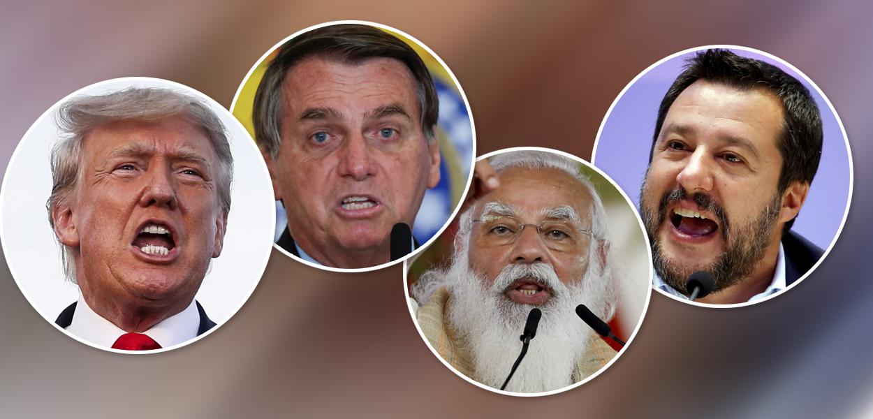 Trump, Bolsonaro, Modi e Salvini