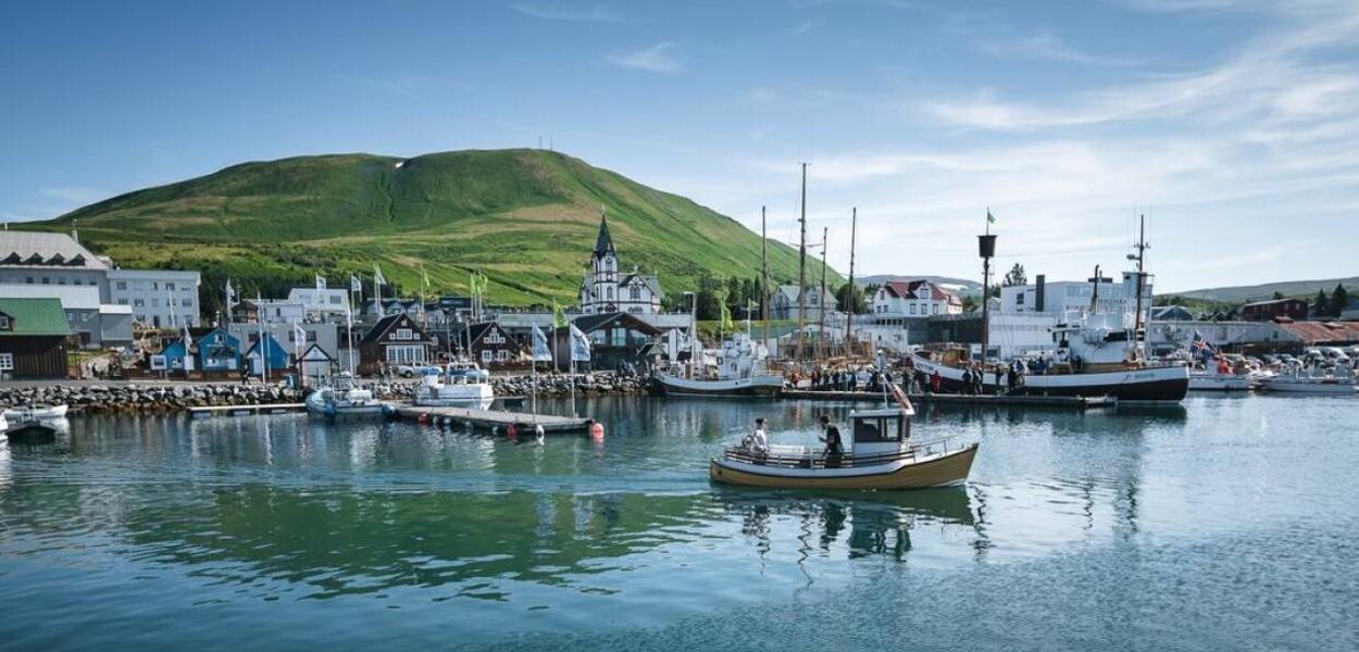 Husavik, na Islândia