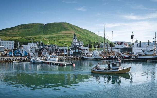 Husavik, na Islândia