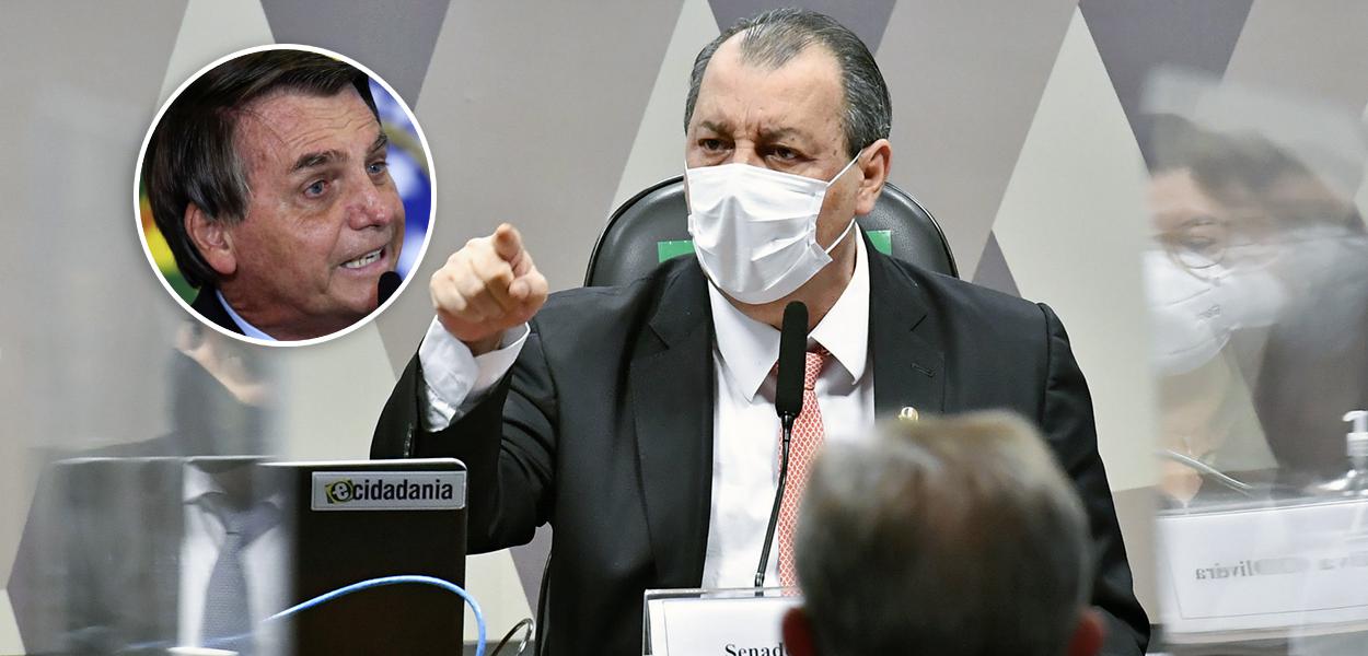 Jair Bolsonaro e Omar Aziz