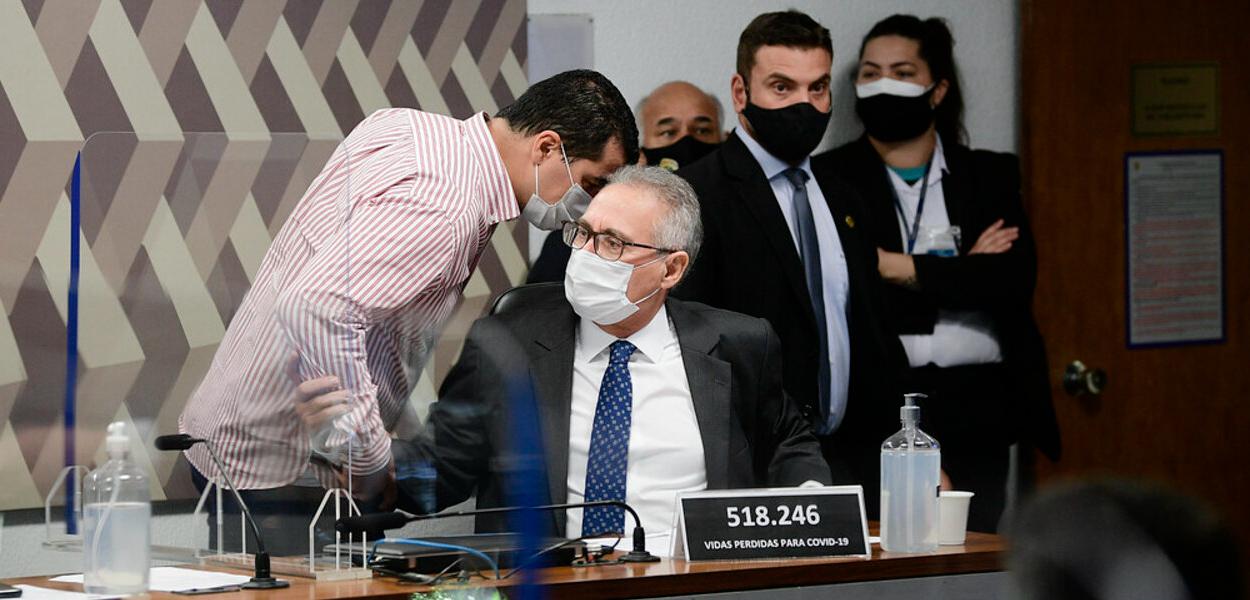 Luis Miranda e Renan Calheiros