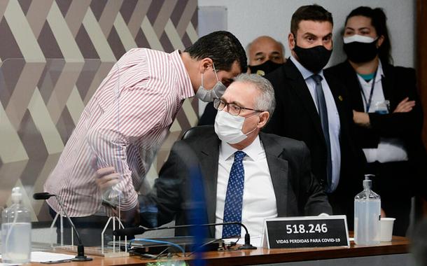 Luis Miranda e Renan Calheiros
