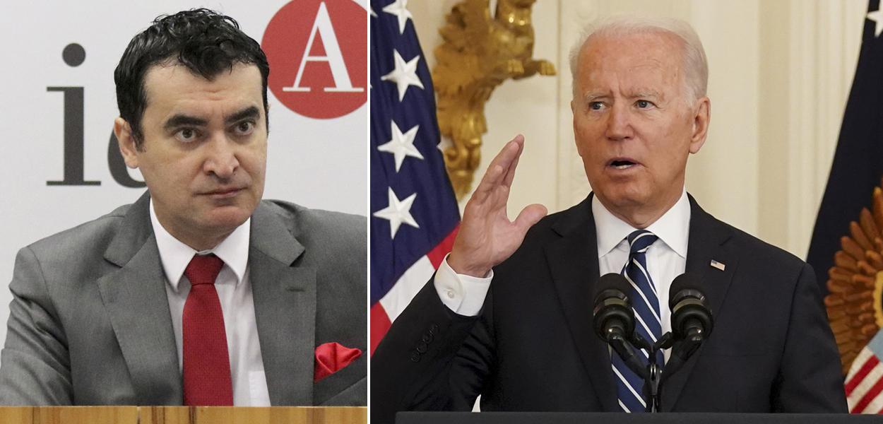 Alysson Mascara e Joe Biden