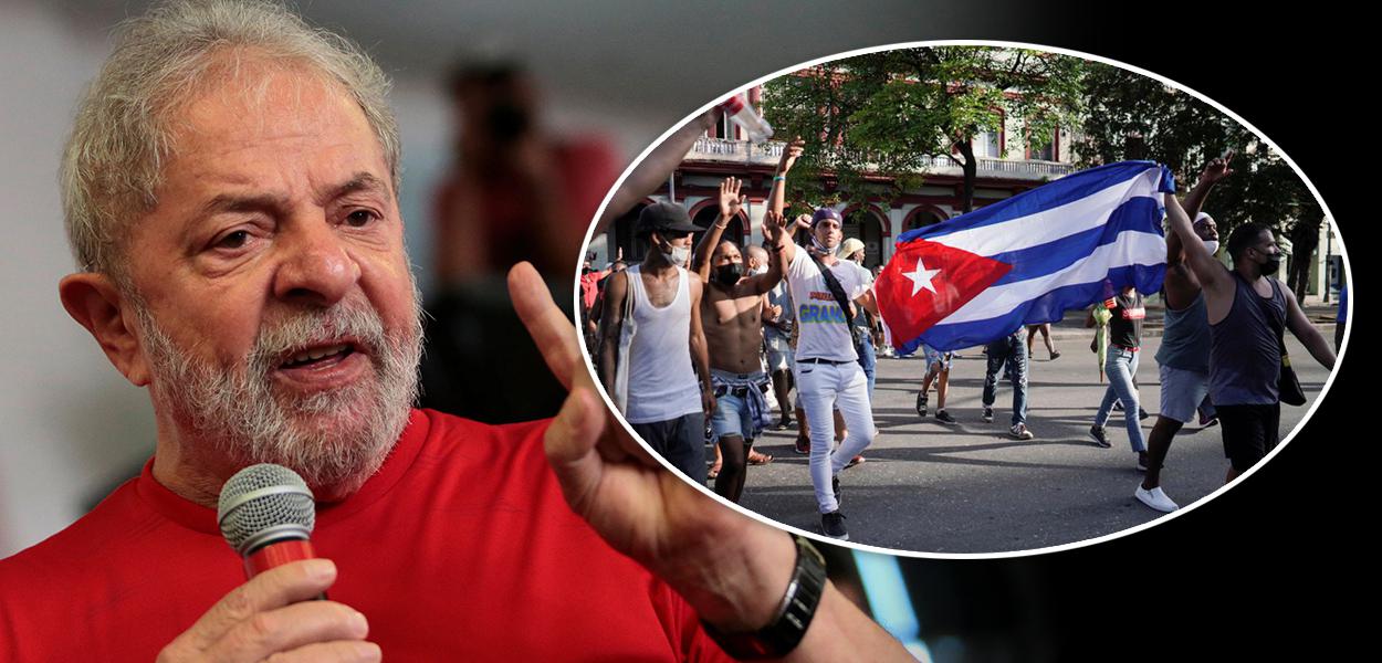 Lula e protesto em Cuba