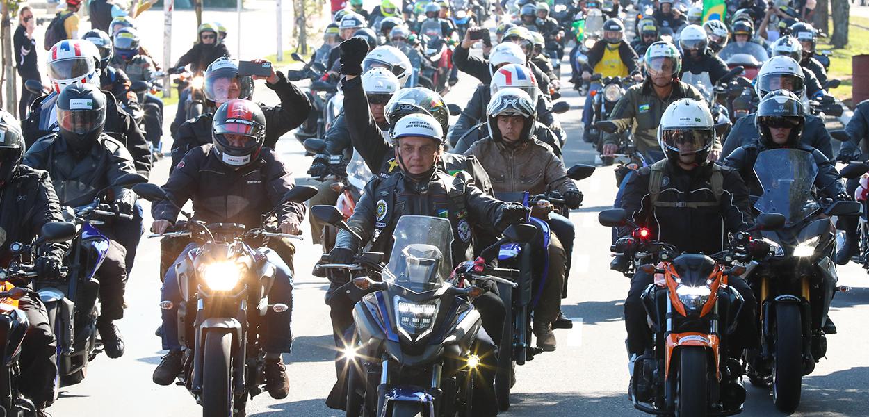 Motociata na cidade de Porto Alegre.