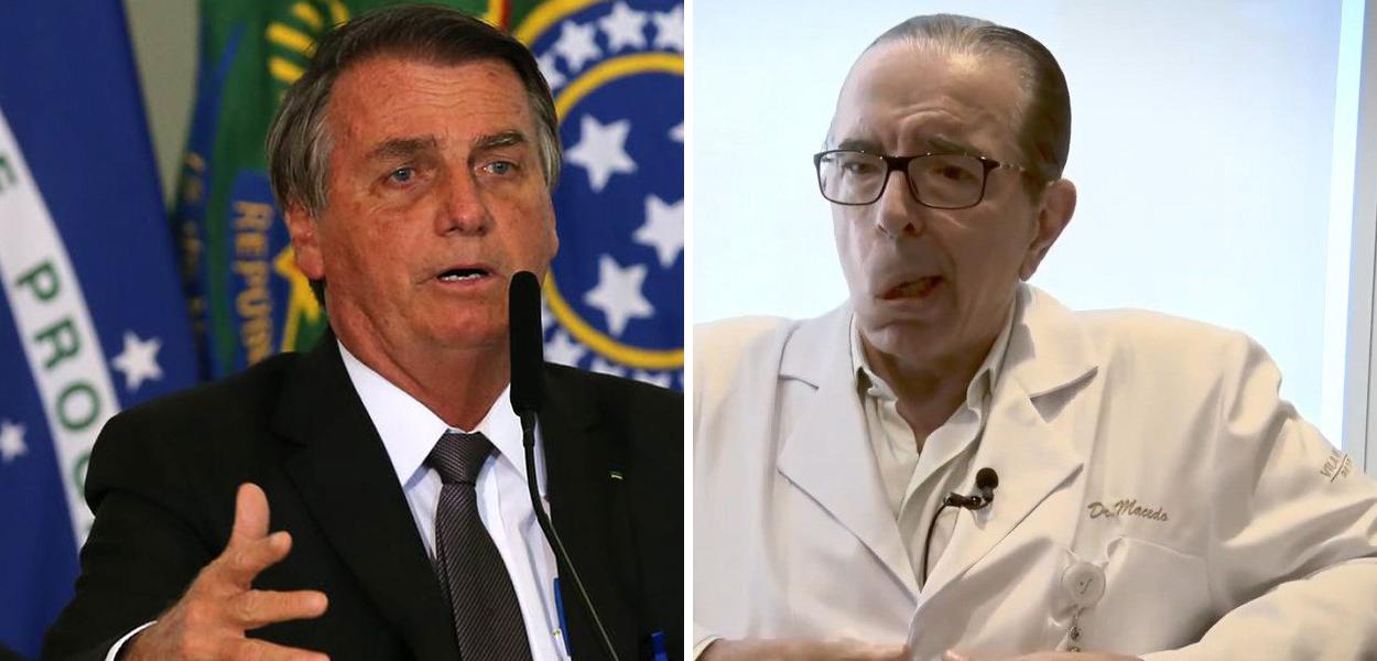 Jair Bolsonaro e  Antônio Luiz Macedo