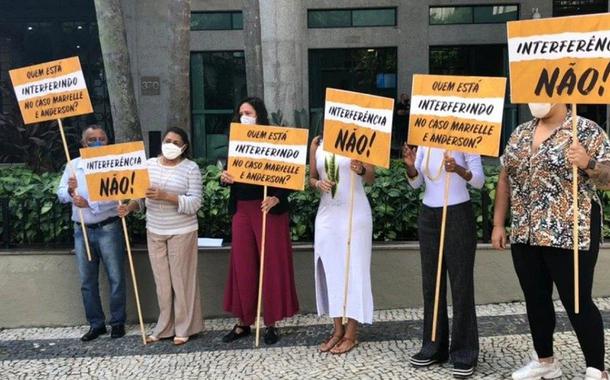Ato contra a interferência nas investigações sobre o assassinato de Marielle Franco e Anderson Gomes