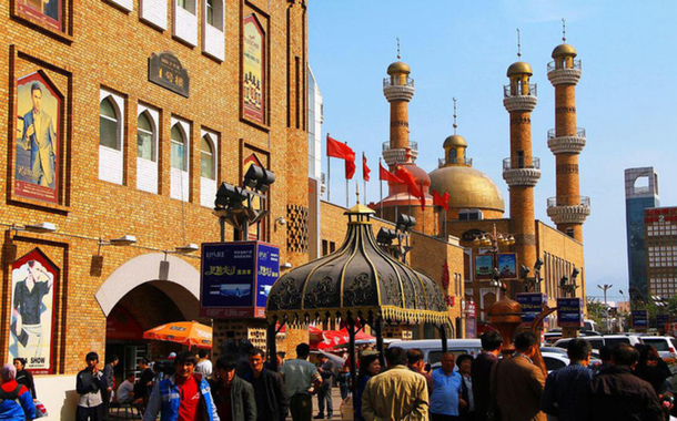 Templo religioso em Xinjiang