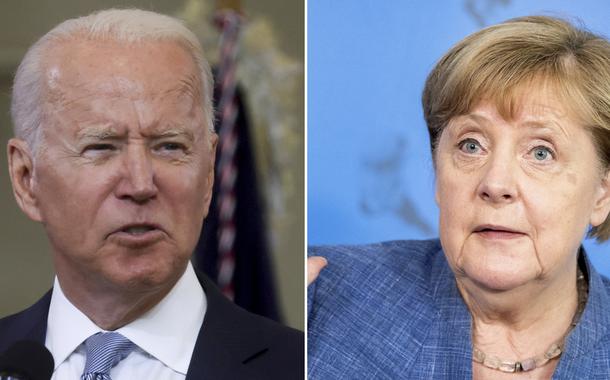 Joe Biden e Angela Merkel
