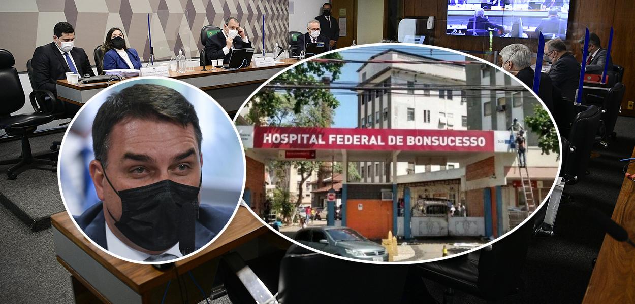 Senador Flávio Bolsonaro, CPI da Covid e o hospital federal de Bonsucesso