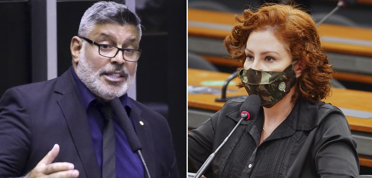 Alexandre Frota e Carla Zambelli