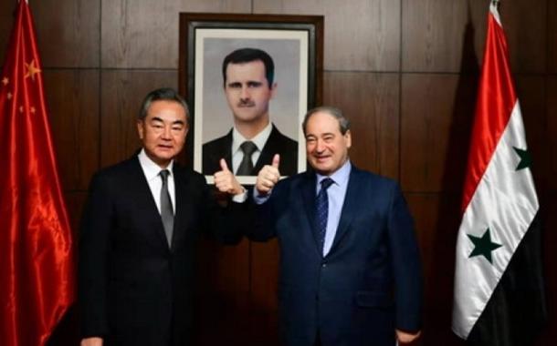 Os chanceleres da China e da Síria